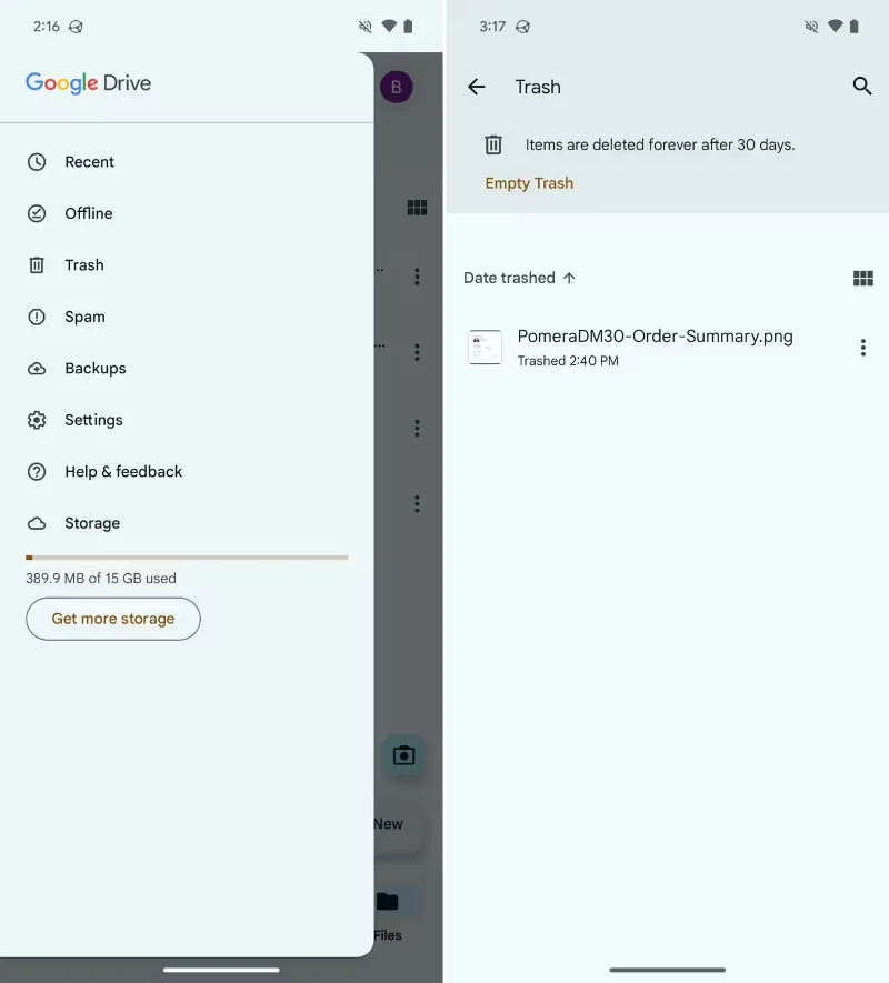 Jak opróżnić kosz na Androidzie