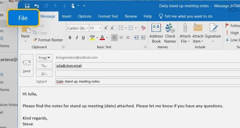 E-mailsjablonen maken en gebruiken in Outlook