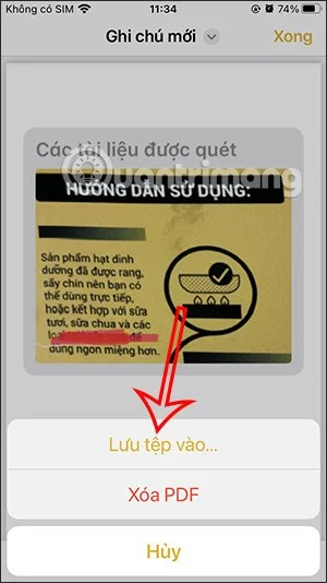Cómo escanear documentos a PDF usando Note en iPhone