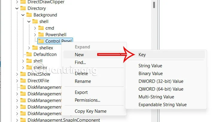 So fügen Sie die Systemsteuerung zum Kontextmenü von Windows 11 hinzu