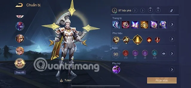 Instruções sobre como jogar Tulen Lien Quan Mobile temporada S1 2023