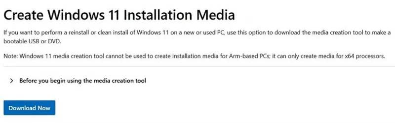 Instruções para instalar o Windows usando USB, criar USB inicializável, USB de instalação do Windows