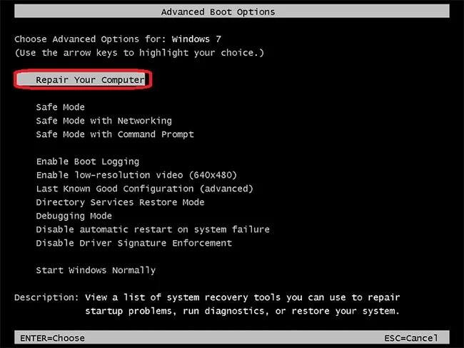 Hoe Win 7 te resetten, Windows 7 het snelst herstellen