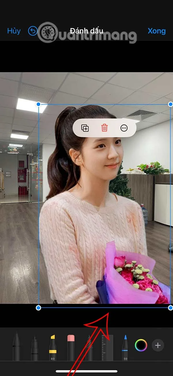 iPhone'da fotoğraflara çıkartma ekleme talimatları
