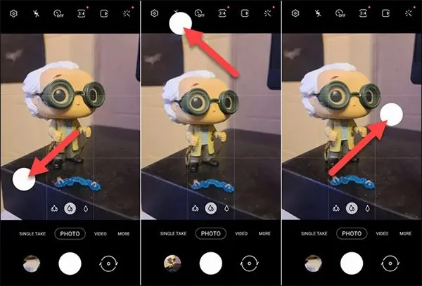 Cómo cambiar la posición del botón de la cámara en Samsung Galaxy