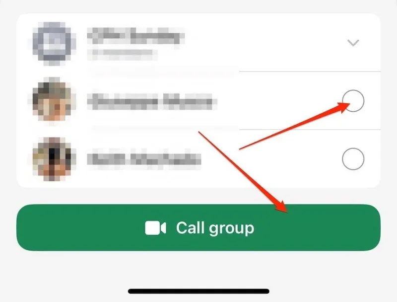 WhatsApp grubunda görüntülü arama nasıl seçilir