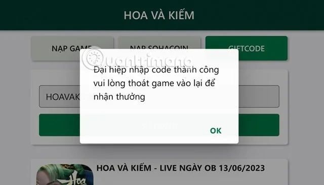 Últimos códigos de Hoa y Kiem y cómo ingresarlos
