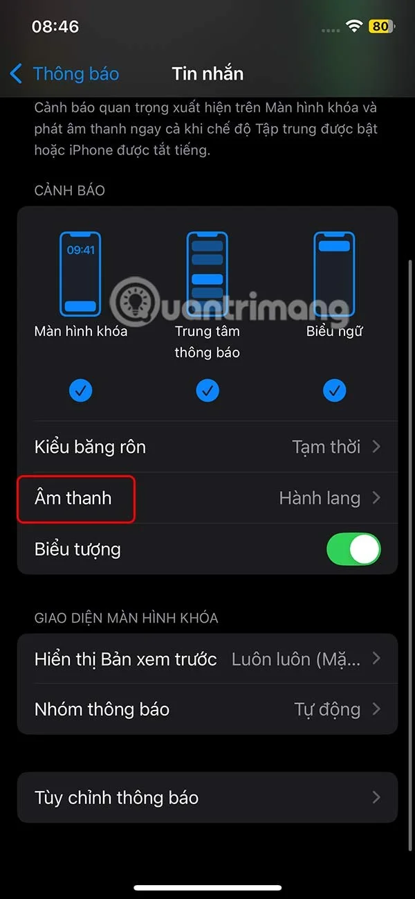 如何更改 iPhone 訊息通知聲音