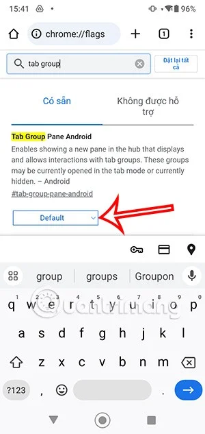 Cómo habilitar la agrupación de pestañas por color en Chrome Android