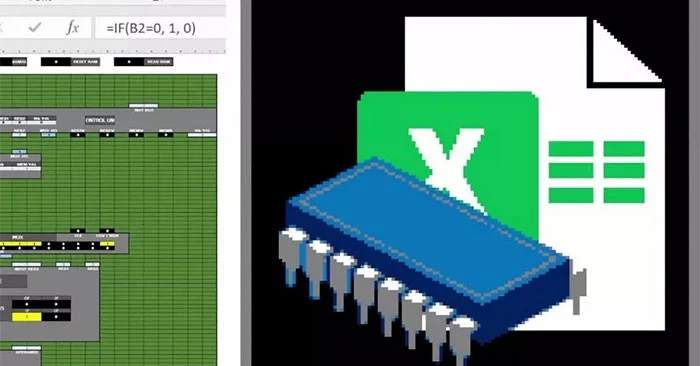YouTuber creëert 16-bit CPU met Microsoft Excel YouTuber creëert 16-bit CPU met Microsoft Excel