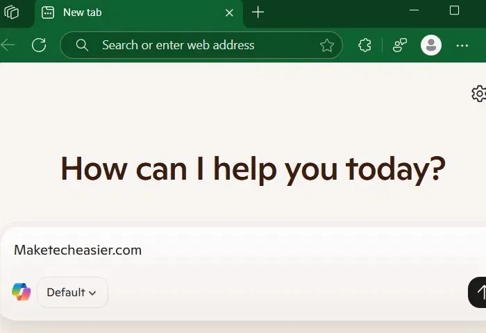 Een nieuw Copilot-tabblad toevoegen aan de Microsoft Edge-browser