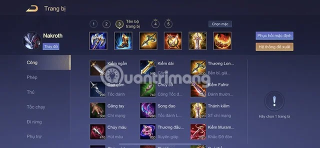 Guía para construir objetos para Nakroth (temporada 1, temporada 2023)