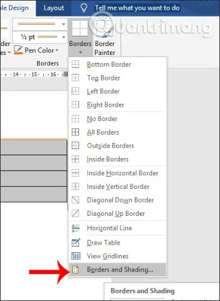 Hoe maak je tabelranden in Word?