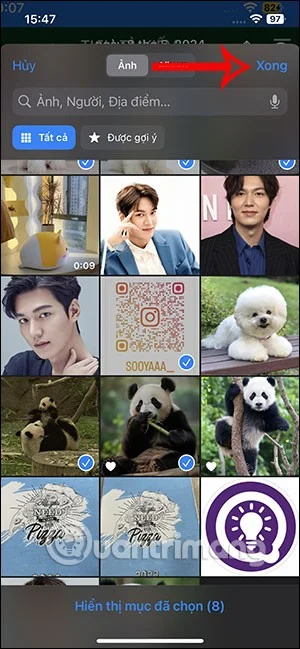 Instruções para adicionar e excluir fotos no álbum de memórias do iPhone