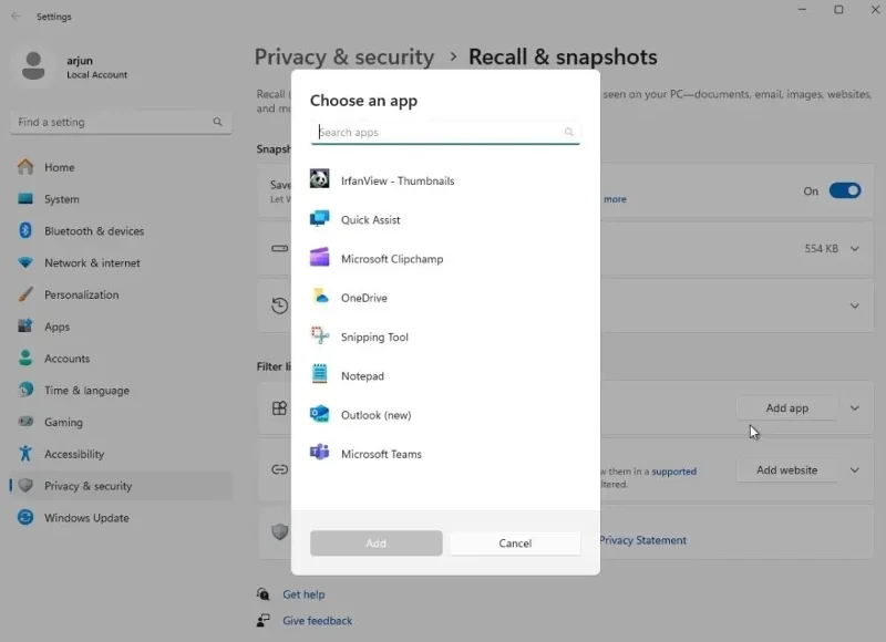 Cómo deshabilitar la recuperación de Windows en Copilot+ PC