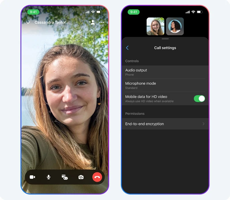 Meta voegt AI-achtergronden, HD-resolutie en meer toe aan de videogesprekservaring van Messenger