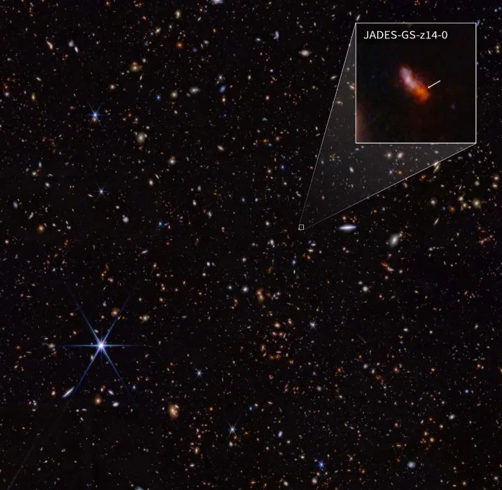 El astrónomo James Webb descubre la galaxia más distante jamás observada