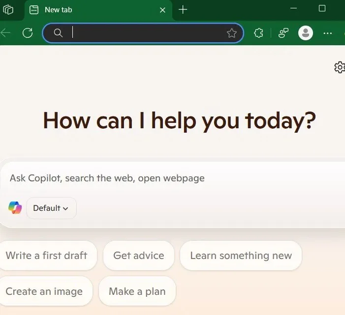 Een nieuw Copilot-tabblad toevoegen aan de Microsoft Edge-browser
