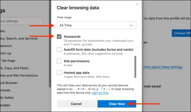Cómo administrar contraseñas guardadas en Microsoft Edge: ver, eliminar, editar, exportar