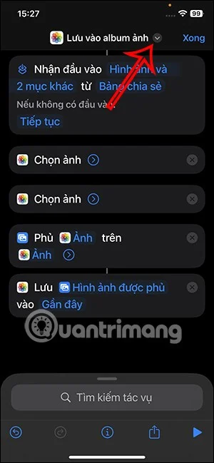 iPhone 단축키를 사용하여 사진을 겹치는 방법
