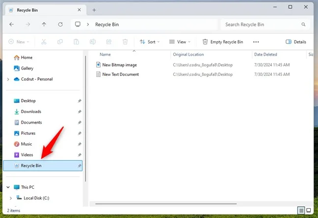 How to Add Recycle Bin to File Explorer