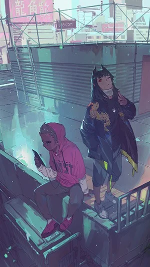 Anime-meisjesfoto's, Anime-meisjesfoto's van vele genres voor telefoons