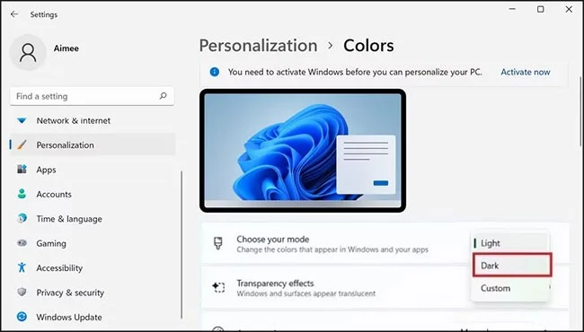 Cómo habilitar el modo oscuro en el Bloc de notas en Windows 10/11