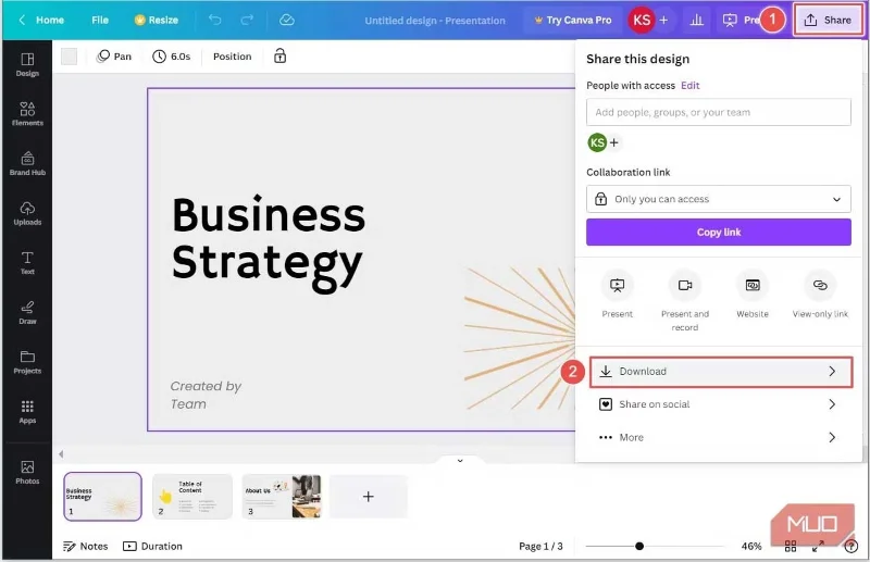 Canva 슬라이드를 PowerPoint로 변환하는 방법