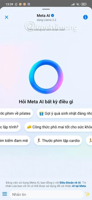 Messengerda Meta AI chatbot nasıl kullanılır