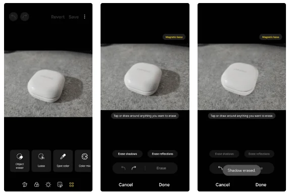 Waarom zijn er geen fotobewerkingsapps van derden op Samsung Galaxy-telefoons?