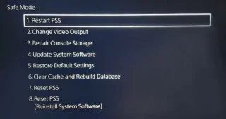 De veilige modus gebruiken op PS4/PS5