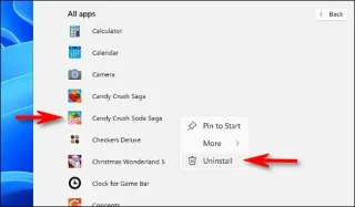 Windows 11de uygulamalar nasıl kaldırılır