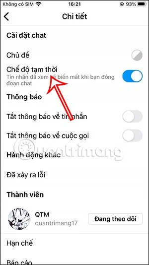 Hoe je de tijdelijke modus op Instagram in- en uitschakelt om automatisch berichten te verwijderen