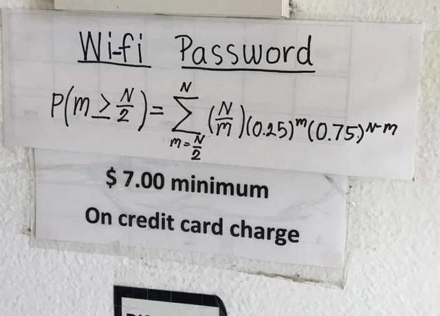 Kata laluan wifi matematik yang membuat orang gila, bolehkah anda mencari jawapannya?
