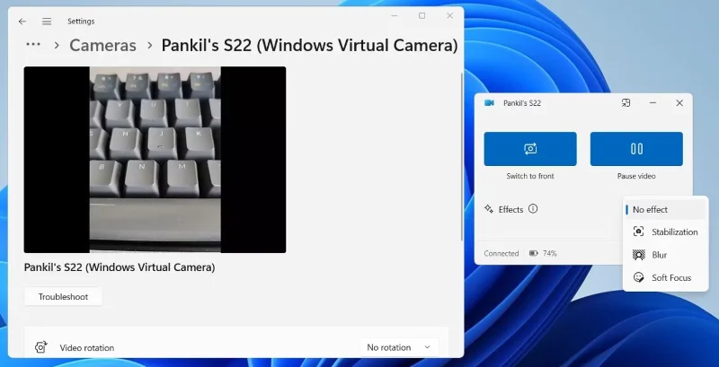 Как использовать Android-телефон в качестве веб-камеры на Windows 11