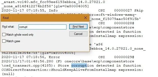 Use SFC scannow command to fix Windows 10 system file errors
