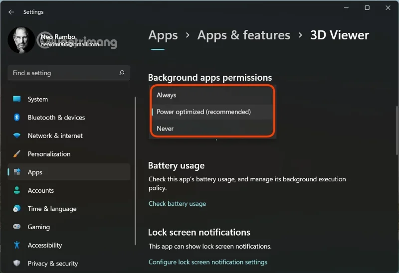 How to turn off background apps in Windows 11, reduce RAM consumption on Win 11
