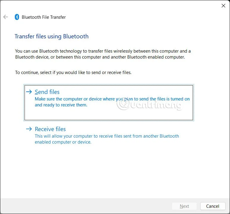 How to send files via Bluetooth on Windows 11