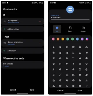Jak automatycznie obracać ekran telefonu z Androidem dla niektórych aplikacji