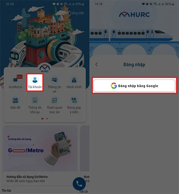 Metro güzergahlarını aramak için Metro HCMC'yi kullanma talimatları Metro güzergahlarını aramak için Metro HCMC'yi kullanma talimatları