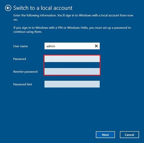Turn off Windows 10 password when logging in for just 10 seconds