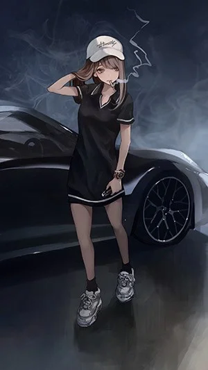 Anime-meisjesfoto's, Anime-meisjesfoto's van vele genres voor telefoons