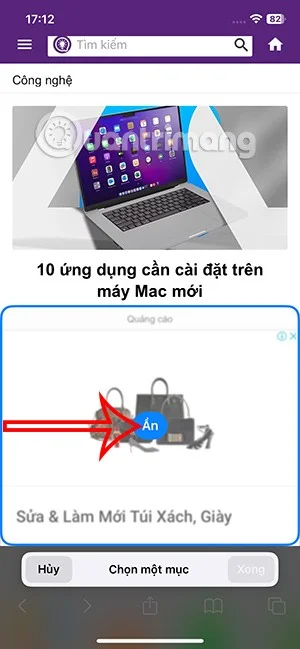 Uygulama olmadan Safari'de reklamlar nasıl gizlenir