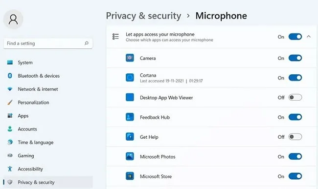 Fix microphone not working in Windows 10