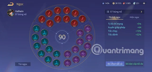 Guia para construir itens, tabela de gemas de Valhein, temporada S1 2023