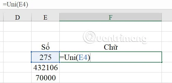 Arahan untuk 5 cara untuk menukar nombor kepada perkataan dalam Excel