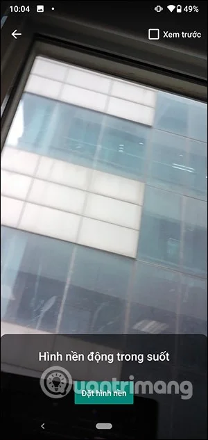안드로이드에서 투명한 라이브 배경화면을 설정하는 방법