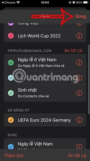 Instrucciones para añadir el calendario de la Eurocopa 2024 al iPhone