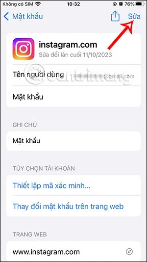 iPhone에 저장된 비밀번호에 메모를 추가하는 방법