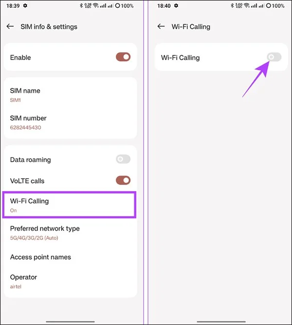 Cómo desactivar las llamadas WiFi en Android